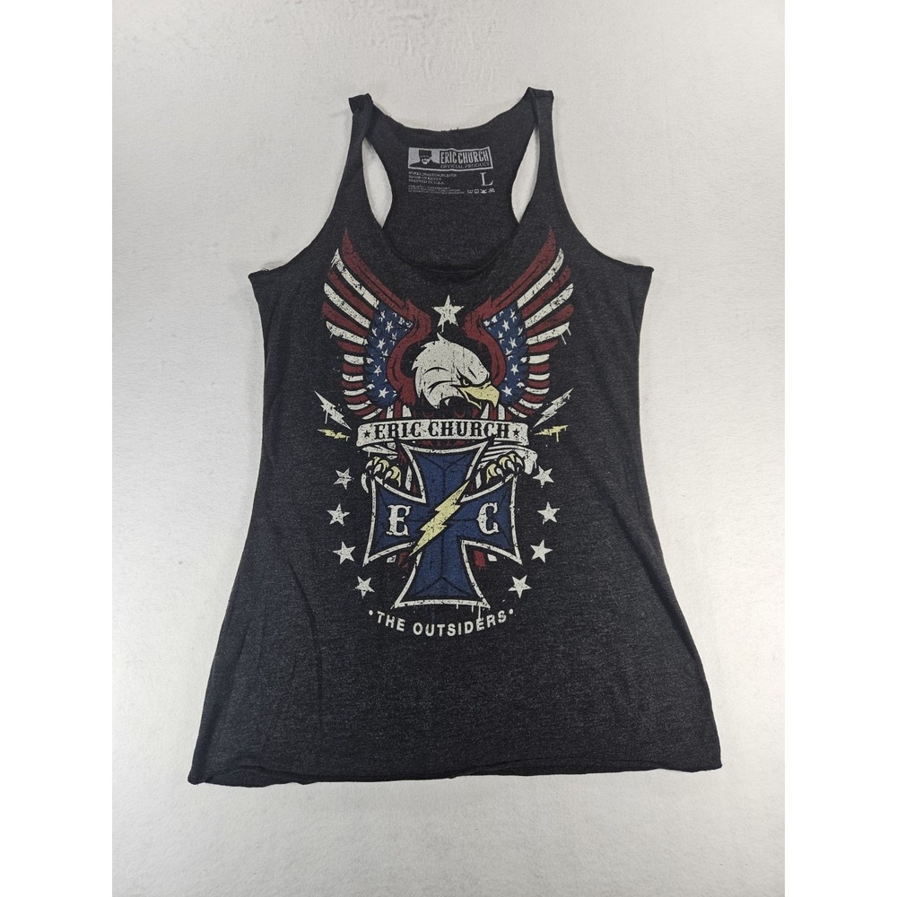 Eric Church The Outsiders Tour Women's Concert Tank Top Size L